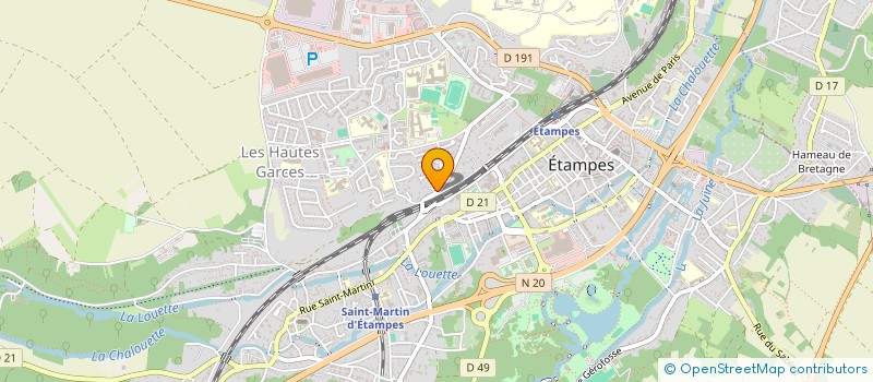 localisation de l'entreprise LES PERLES D'ETAMPES  ETAMPES