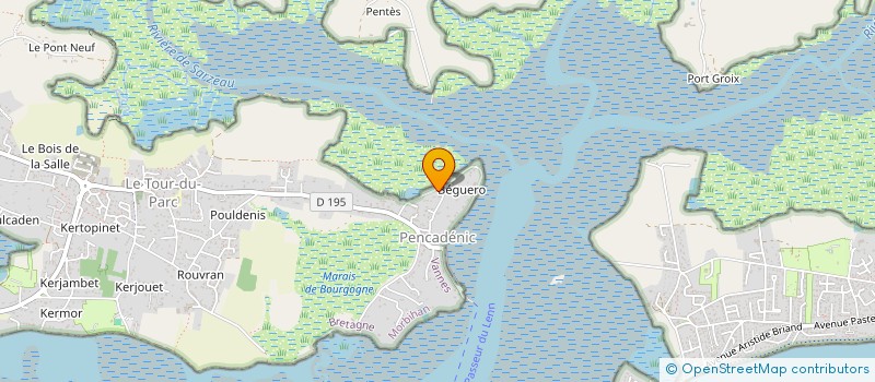 localisation de l'entreprise LES PERLES DE GODEC  LE TOUR-DU-PARC