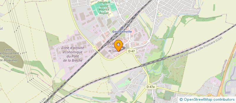 localisation de l'entreprise LES PERLES DE L ORIENT  GOUSSAINVILLE