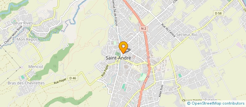 localisation de l'entreprise LES PERLES DE LA REUSSITE DE L'EST à SAINT-ANDRE