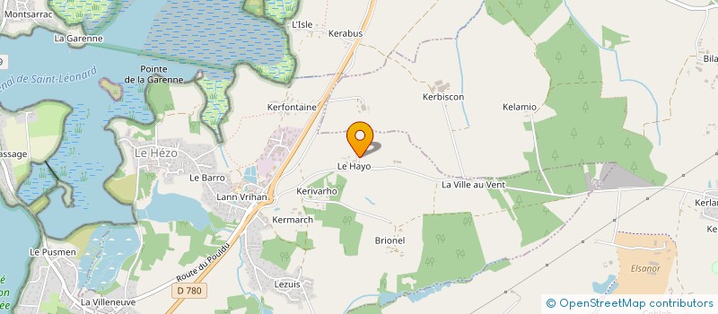 localisation de l'entreprise LES PERLES DE VERRE  LE HEZO