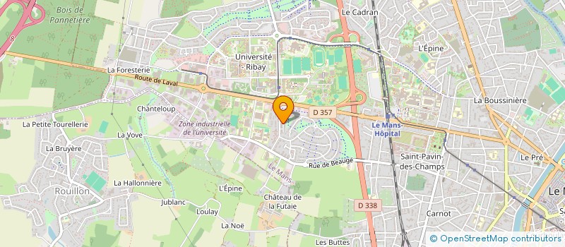localisation de l'entreprise LES PERLES RARES à LE MANS
