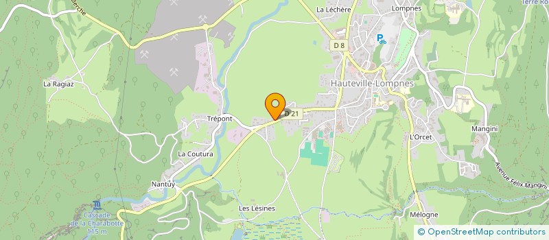 localisation de l'entreprise LES PERNODELLES  PLATEAU D'HAUTEVILLE