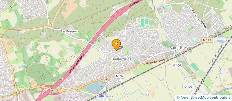 localisation de l'entreprise LES PERRIERES  BAILLARGUES