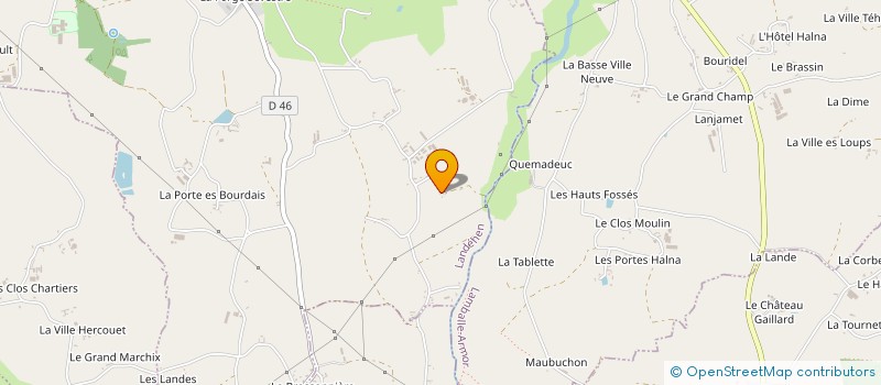 localisation de l'entreprise LES PERRIERES  LANDEHEN