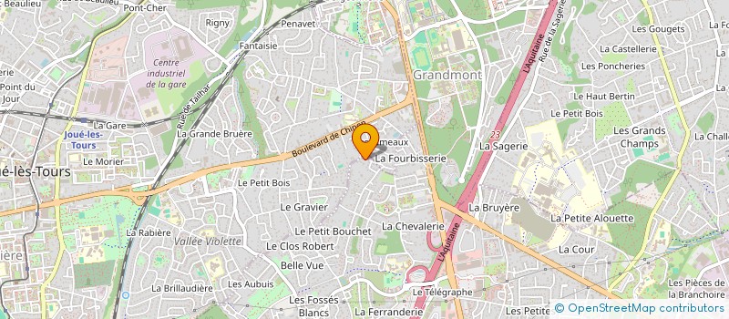 localisation de l'entreprise LES PERRIERS  CHAMBRAY-LES-TOURS