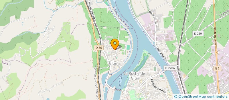 localisation de l'entreprise LES PERRIERS  GLUN