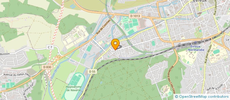 localisation de l'entreprise LES PERRUCHES  EVREUX