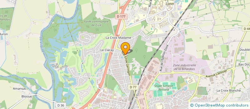 localisation de l'entreprise LES PERRUCHES à BRUZ