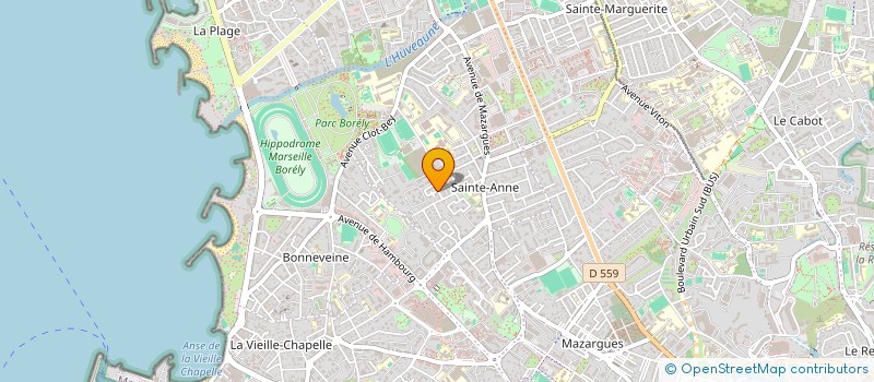 localisation de l'entreprise LES PERRUCHES VERTES à MARSEILLE