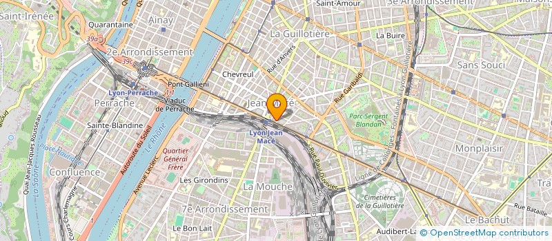 localisation de l'entreprise LES PERSEIDES  LYON