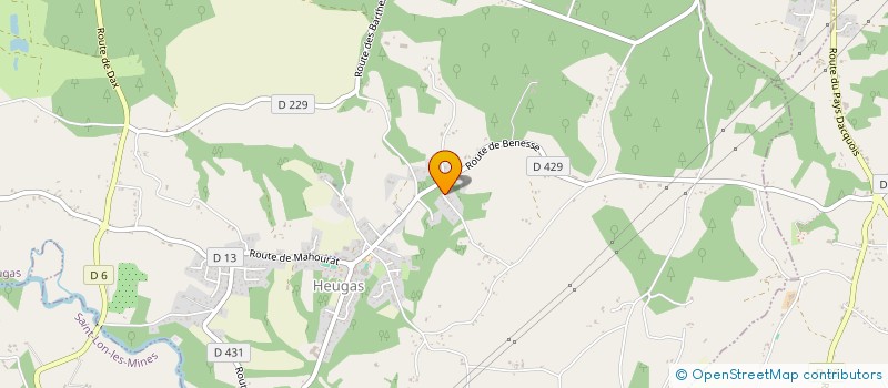 localisation de l'entreprise LES PERSILLES  HEUGAS