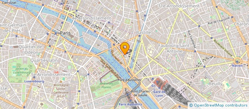 localisation de l'entreprise LES PERSPECTIVES COURREGES DU POULIGUEN à PARIS