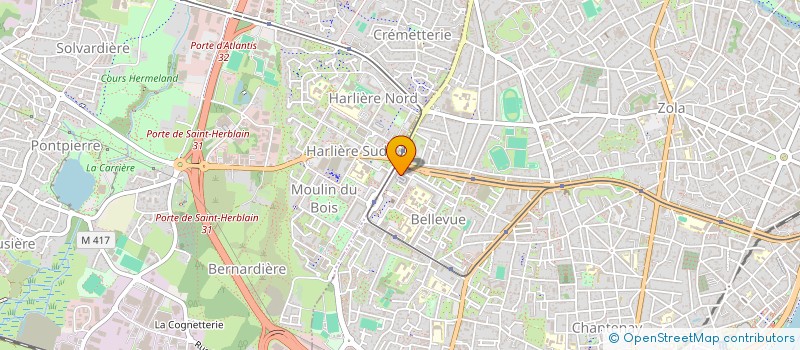 localisation de l'entreprise LES PERVENCHES à NANTES