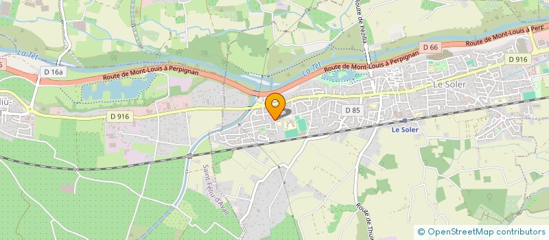 localisation de l'entreprise LES PERVENCHES  LE SOLER