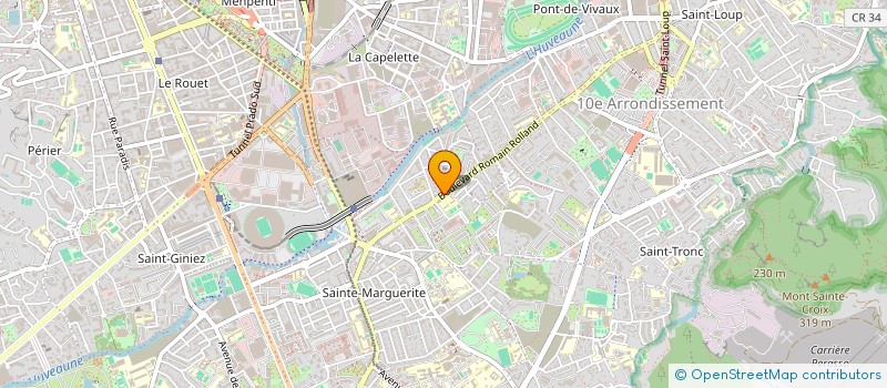 localisation de l'entreprise LES PERVENCHES à MARSEILLE
