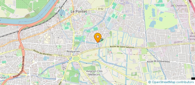 localisation de l'entreprise LES PERVENCHES  LE PONTET