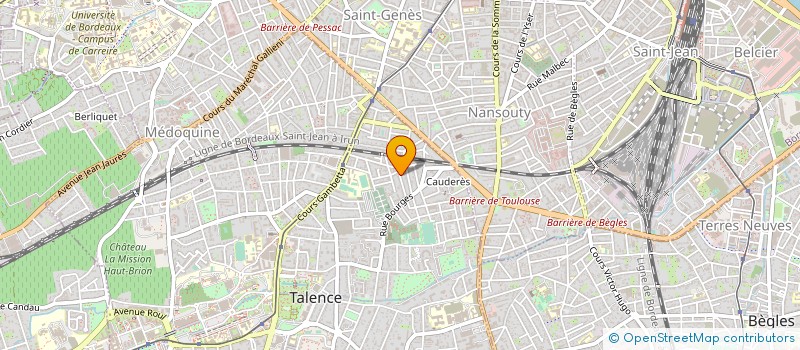 localisation de l'entreprise LES PERVENCHES  BORDEAUX