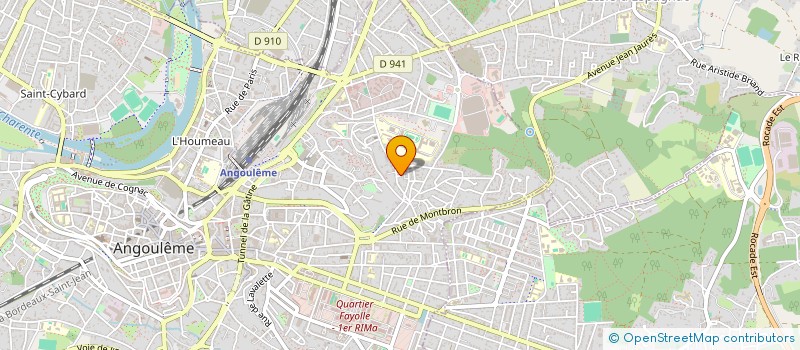 localisation de l'entreprise LES PERVENCHES à ANGOULEME