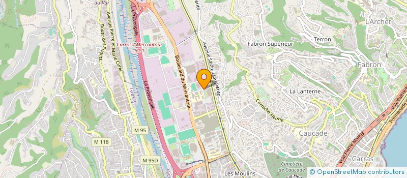 localisation de l'entreprise LES PERVENCHES DE NICE OUEST à NICE