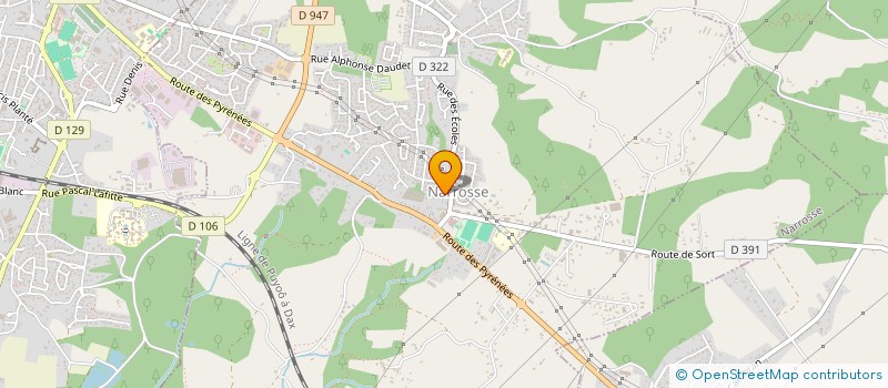 localisation de l'entreprise LES PESC'ADOUR 40  NARROSSE