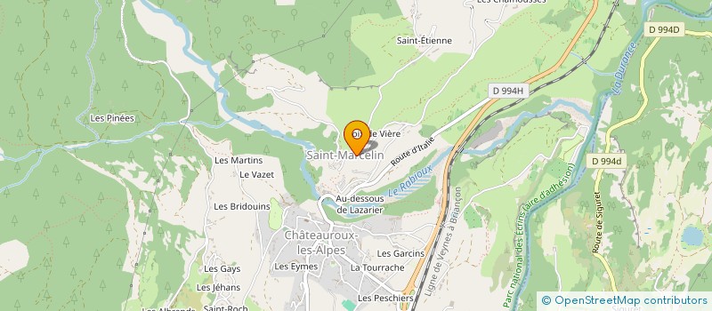 localisation de l'entreprise LES PESCHIERS à CHATEAUROUX-LES-ALPES