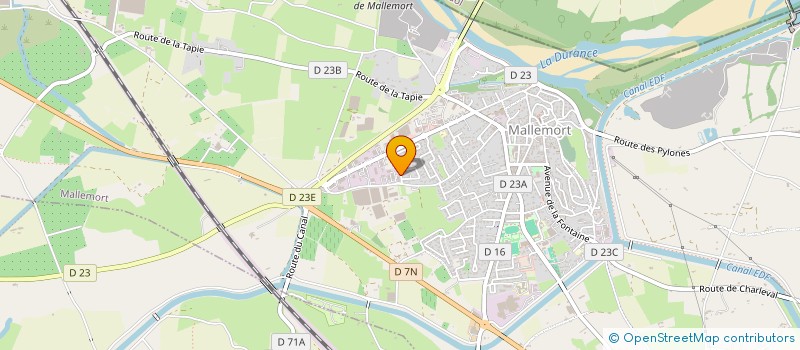 localisation de l'entreprise LES PETALES à MALLEMORT