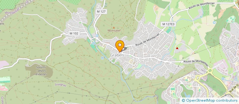 localisation de l'entreprise LES PETANCAIRES  GRABELS