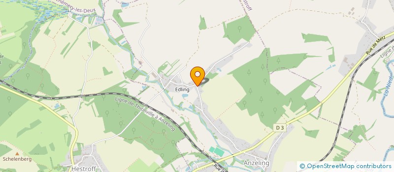 localisation de l'entreprise LES PETANQUEURS D'ANZELING  ANZELING