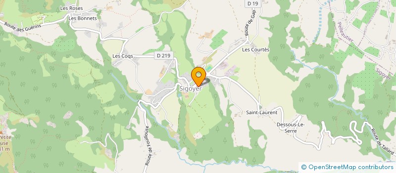 localisation de l'entreprise LES PETANQUEURS DE LA VANCE  VALSERRES