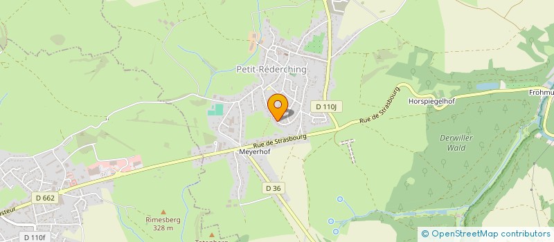 localisation de l'entreprise LES PETANQUEURS DE PETIT REDERCHING  PETIT-REDERCHING