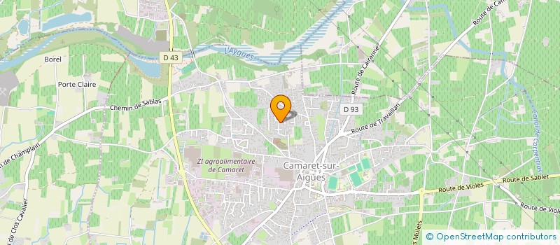 localisation de l'entreprise LES PETANQUEURS SERIGNANAIS  TRAVAILLAN