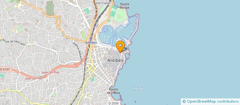 localisation de l'entreprise LES PETANQUIERS DU PORT  ANTIBES