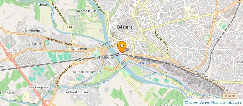 localisation de l'entreprise LES PETARELS BITERROIS  BEZIERS