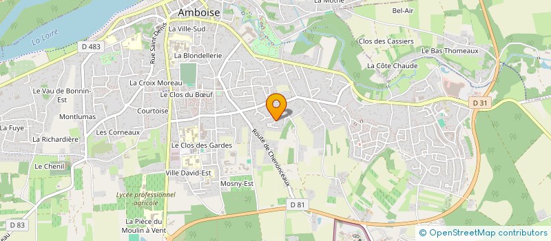 localisation de l'entreprise LES PETILLANTES  AMBOISE