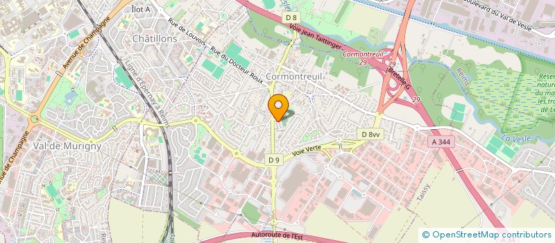 localisation de l'entreprise LES PETILLANTES REMOISES  CORMONTREUIL