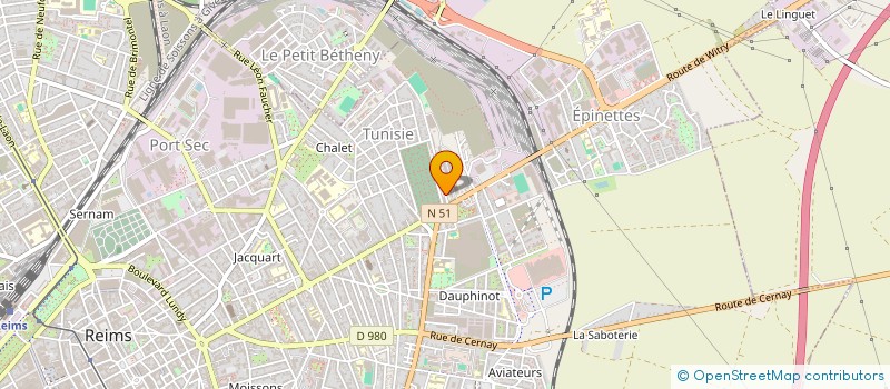 localisation de l'entreprise LES PETILLANTS  REIMS