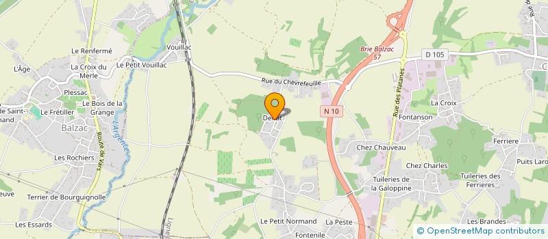 localisation de l'entreprise LES PETITE MAITRES à CHAMPNIERS