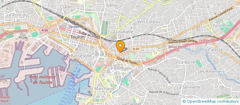 localisation de l'entreprise LES PETITES  TOULON