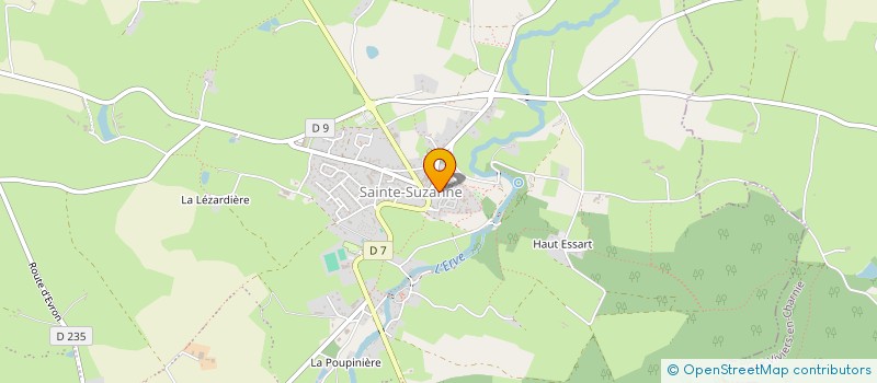 localisation de l'entreprise LES PETITES AMES  SAINTE-SUZANNE-ET-CHAMMES