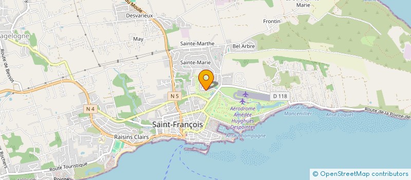 localisation de l'entreprise LES PETITES ANTILLES à SAINT-FRANCOIS
