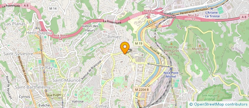 localisation de l'entreprise LES PETITES BLOUSES à NICE