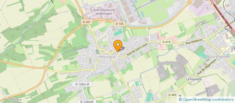 localisation de l'entreprise LES PETITES BOUILLES à HESINGUE