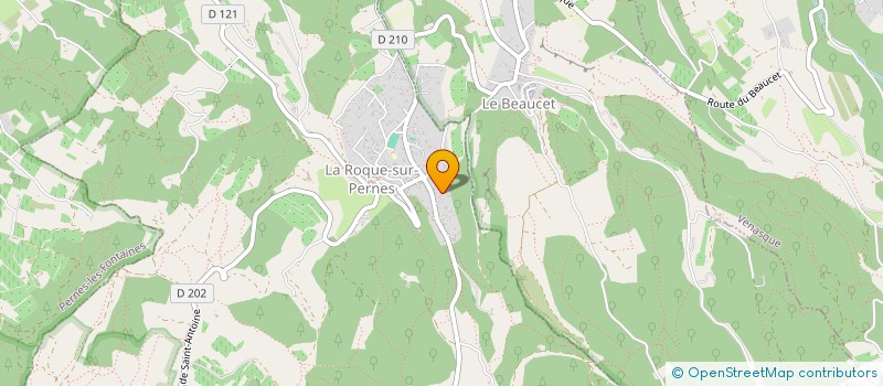 localisation de l'entreprise LES PETITES BOULS  LA ROQUE-SUR-PERNES