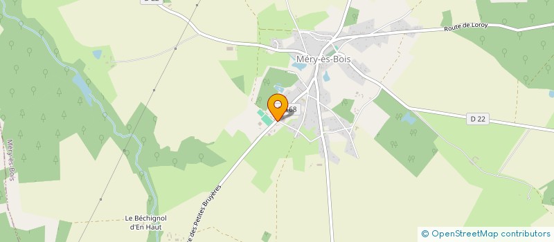 localisation de l'entreprise LES PETITES BRUYERES  MERY-ES-BOIS