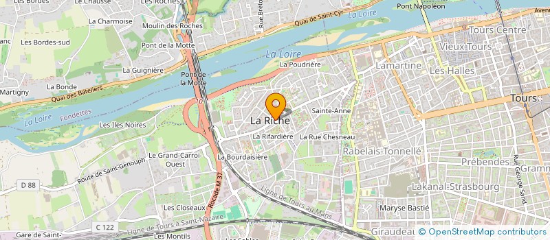 localisation de l'entreprise LES PETITES CANAILLES à LA RICHE