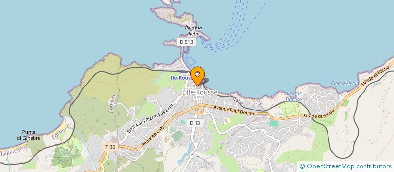 localisation de l'entreprise LES PETITES CANAILLES à L'ILE-ROUSSE