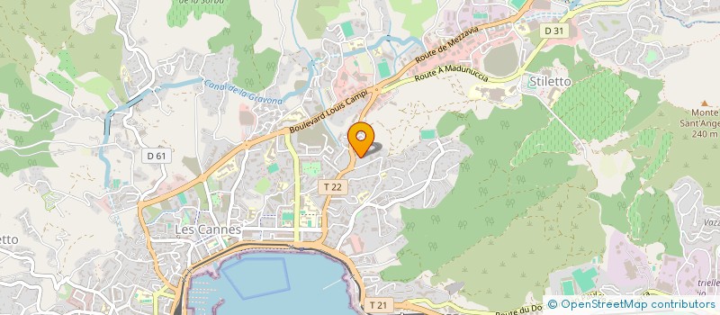 localisation de l'entreprise LES PETITES CANAILLES à AJACCIO