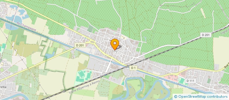 localisation de l'entreprise LES PETITES CANAYES  AY-CHAMPAGNE