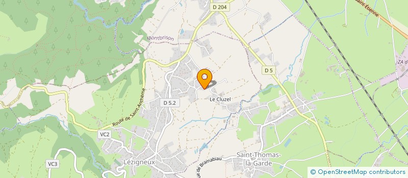 localisation de l'entreprise LES PETITES CANTINES DU FOREZ  MONTBRISON